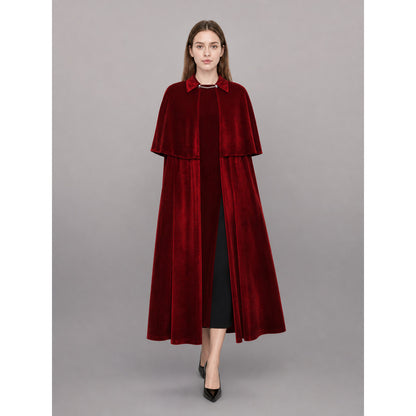 Burgundy costume cape, medieval look