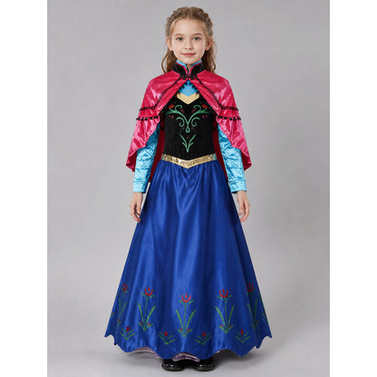 Princess Costume with Cape, Sleeves, and Skirt
