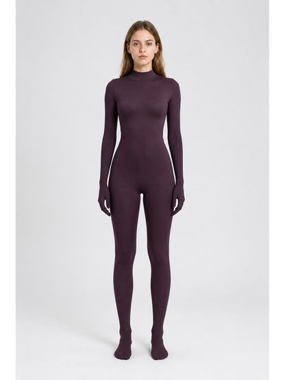 Form-Fitting Jumpsuit with Covered Hands and Feet main product view