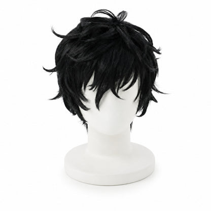 P5 Persona 5 Cosplay Kurusu Akira Joker Cosplay Wig Mask Hair wig + Mask Halloween Party Role Cosplay Costume 2 PCS Set
