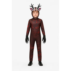 Scary Deer Costume with Antlers and Claws for Halloween