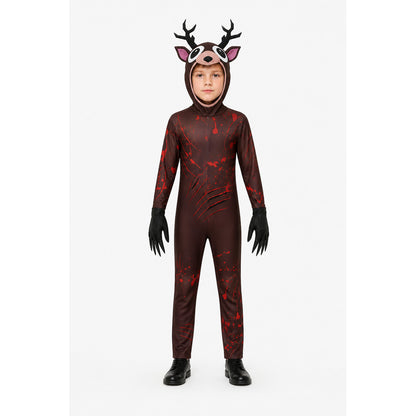 Scary Deer Costume with Antlers and Claws for Halloween main product view