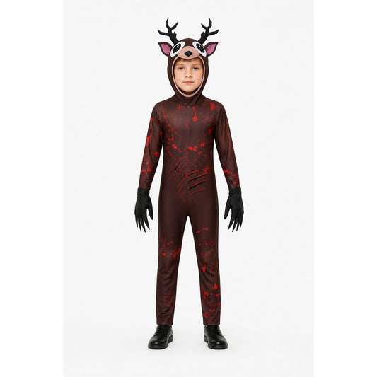 Scary Deer Costume with Antlers and Claws for Halloween main product view