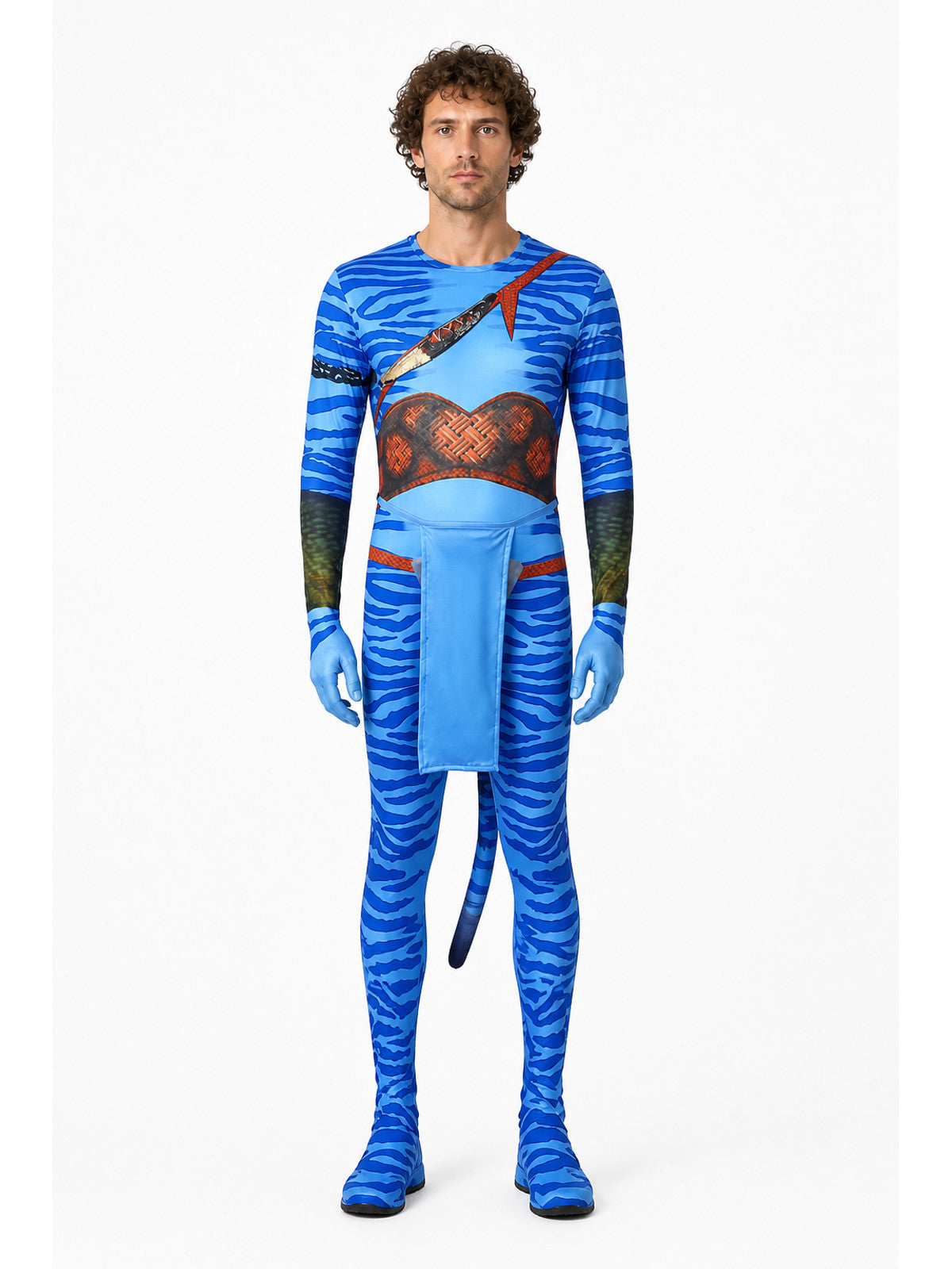 Avatar Cosplay Jumpsuit with Tail for the Stage main product view
