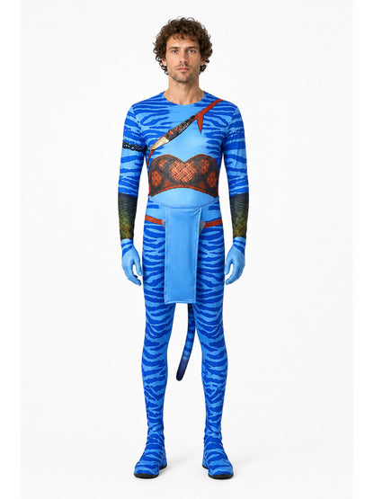 Avatar Cosplay Jumpsuit with Tail for the Stage main product view
