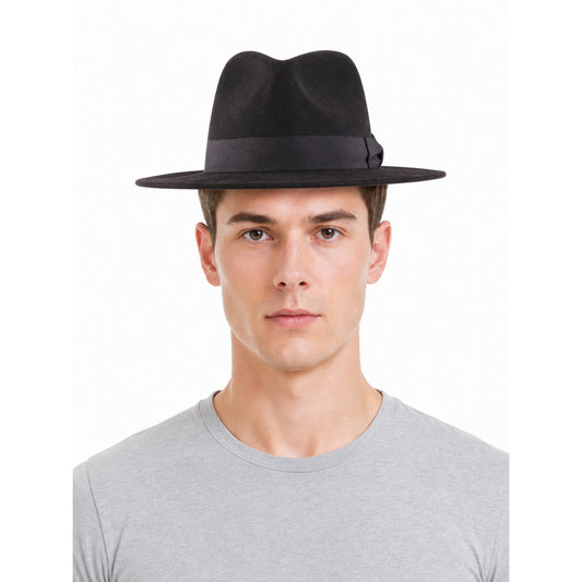 Wide-Brim Carnival Fedora Hat