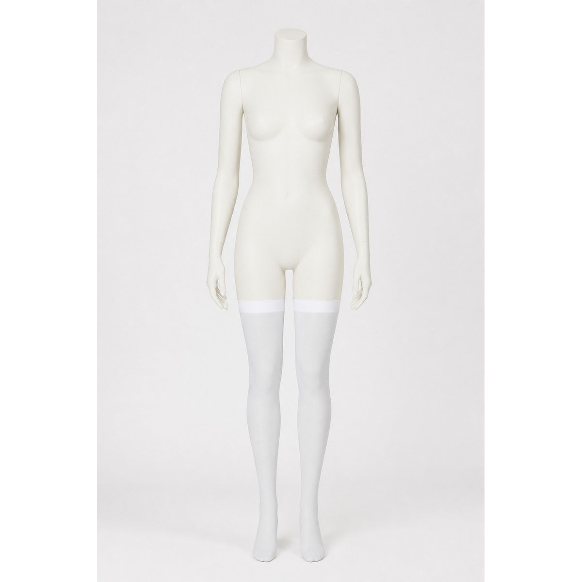 Transparent White Leg Warmer with Pointed Toe main product view