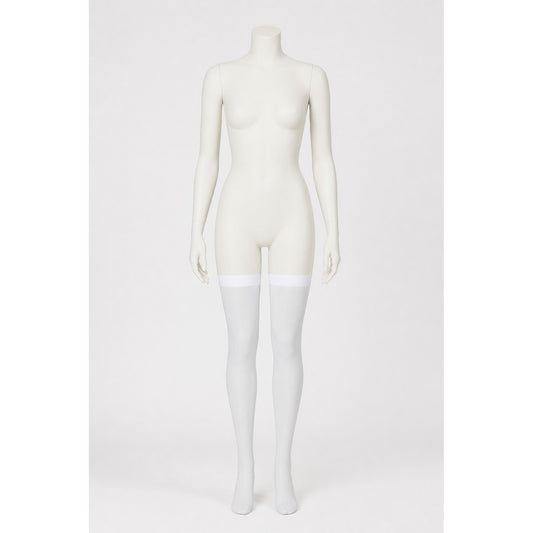 Transparent White Leg Warmer with Pointed Toe main product view