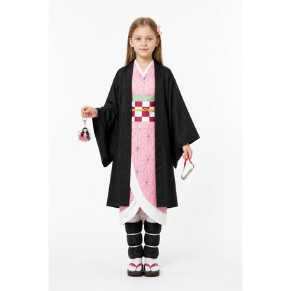 Nezuko Kamado Cosplay Costume with Kimono and Belt main product view