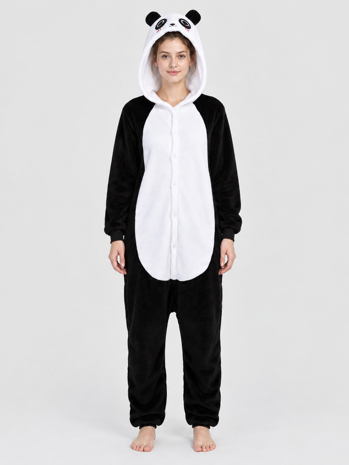 Panda Onesie Pajama with Hood and Ears