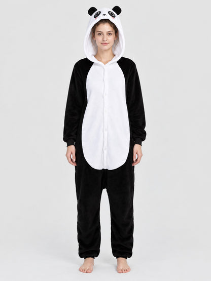 Panda Onesie Pajama with Hood and Ears