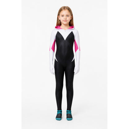 Hooded Ghost-Spider Jumpsuit for Halloween main product view