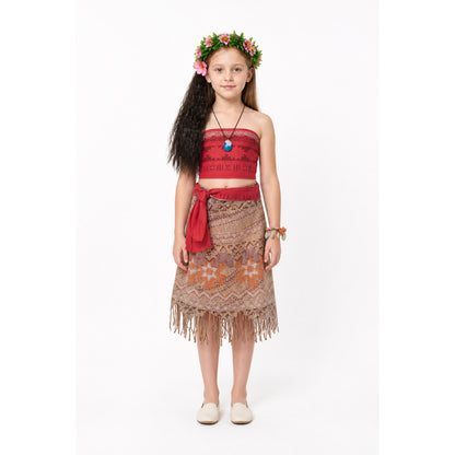 Moana Children's Costume with Skirt and Top main product view