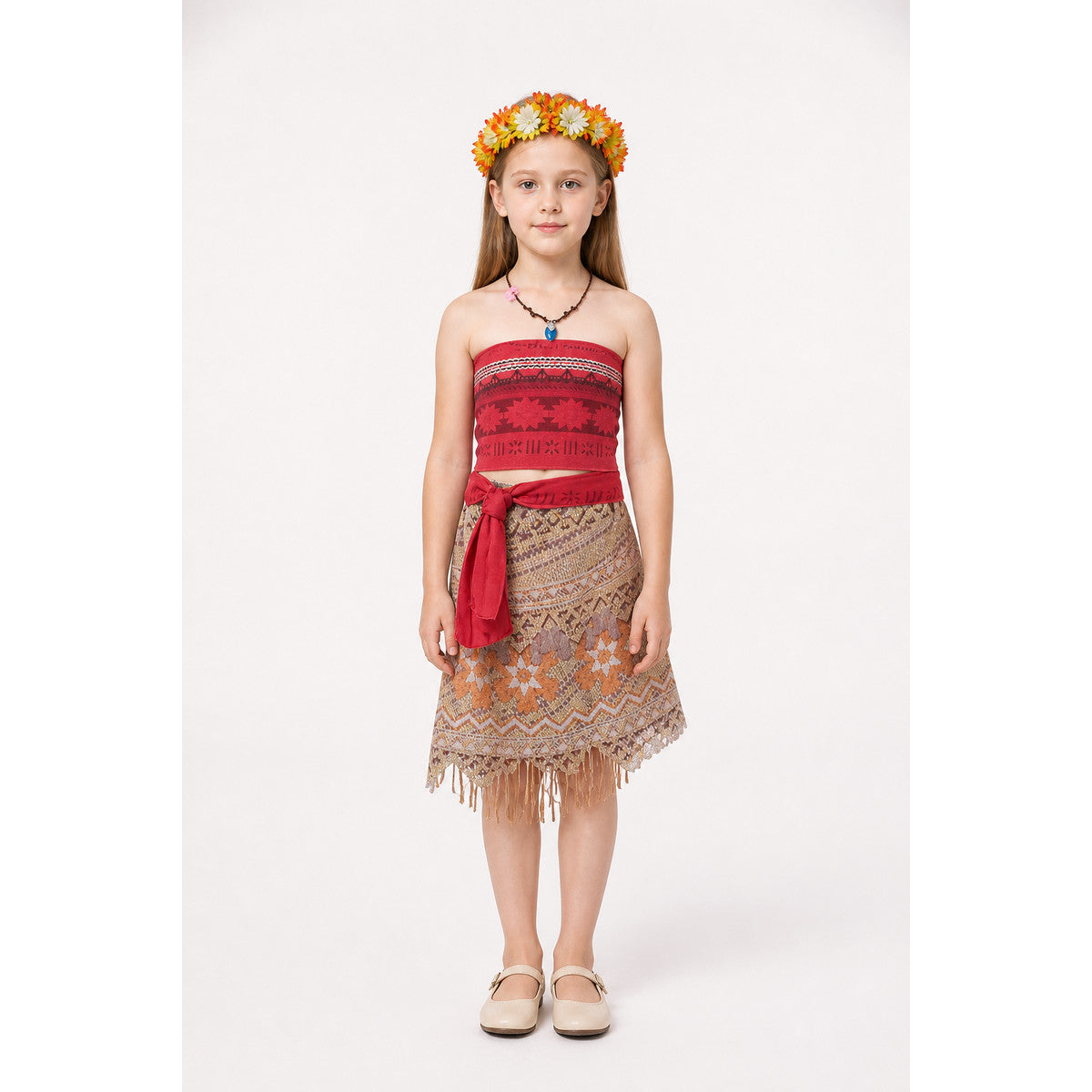Children’s Carnival Costume with Skirt and Headpiece main product view