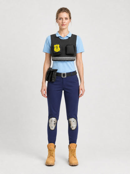 Judy Cosplay Costume from Zootopia, 17 Pieces on-model view