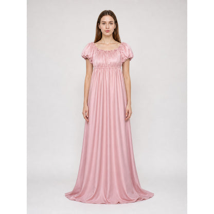 Pink Bridgerton dress for a ball and cosplay