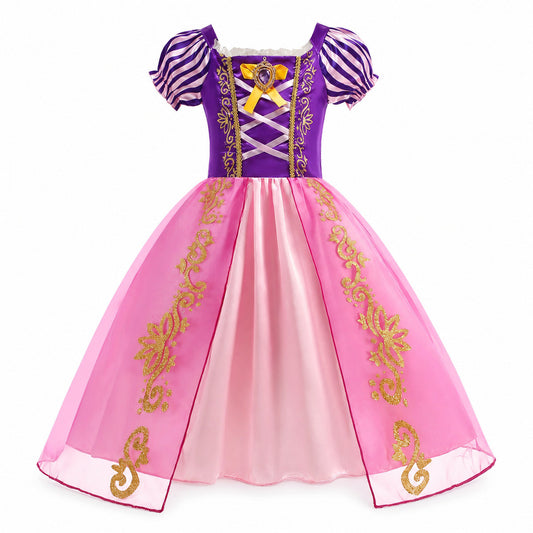 2026 Girl Princess Dress Costume Princess Cosplay Halloween Carnival Party Vestidos Kid Dress - Color:A