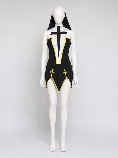 Cross Costume for Cosplay, Religious Robe front view