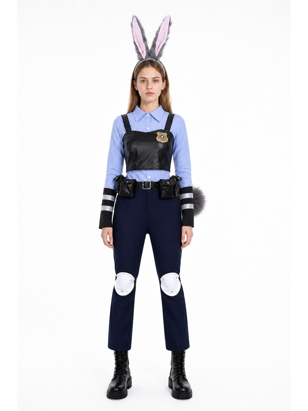Police Bunny Costume: Vest, Shirt, Pants main product view