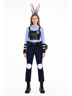 Zootopia Judy Hopps Police Costume: Vest, Shirt, Pants