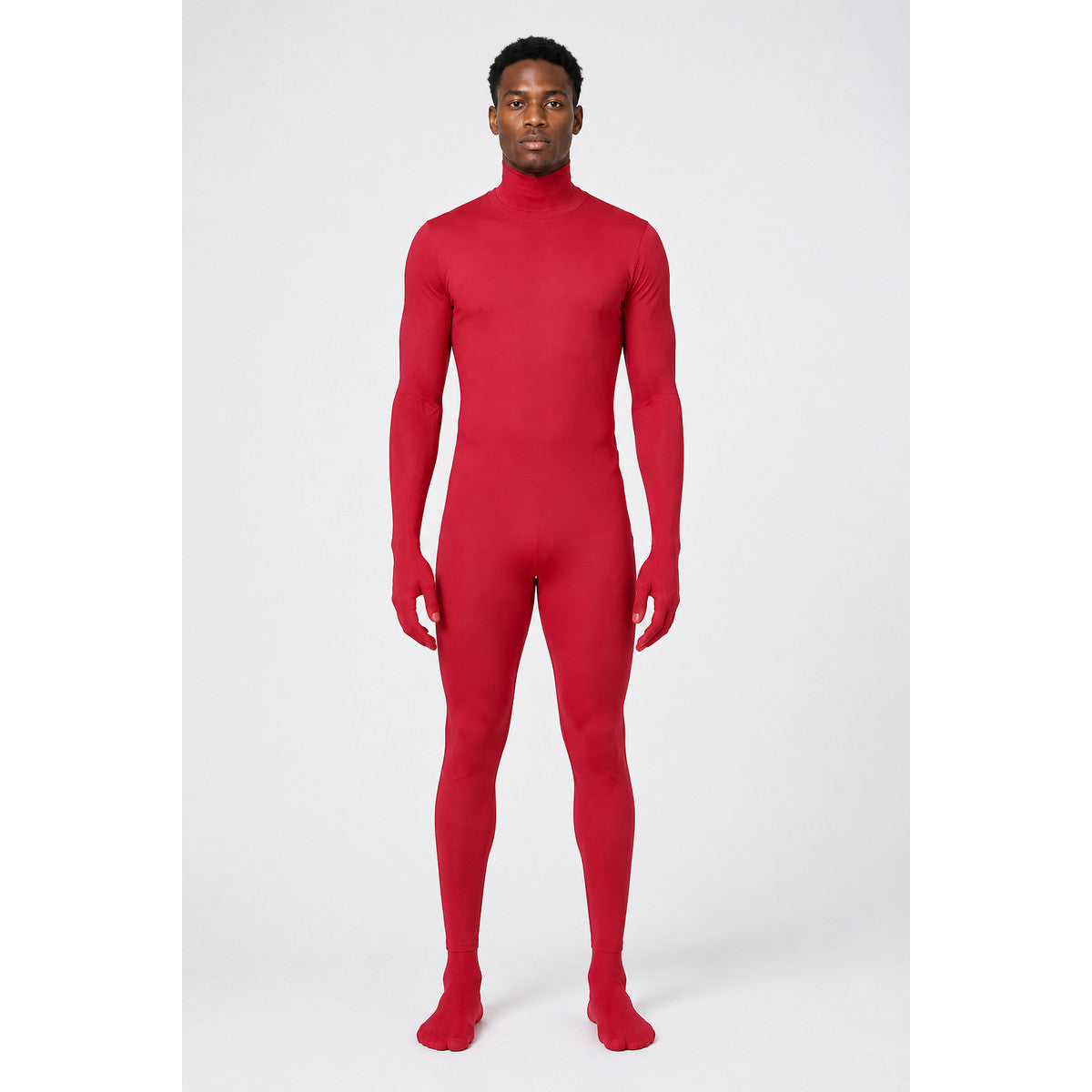 Burgundy Halloween Hooded Bodysuit