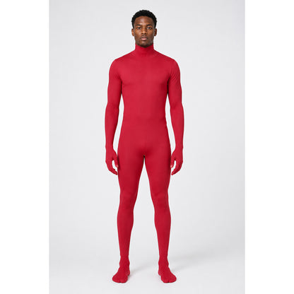 Burgundy Halloween Hooded Bodysuit
