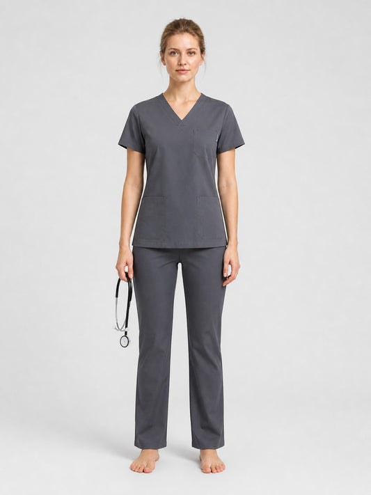 Black and White Stethoscope, Medical-Themed Prop on-model view