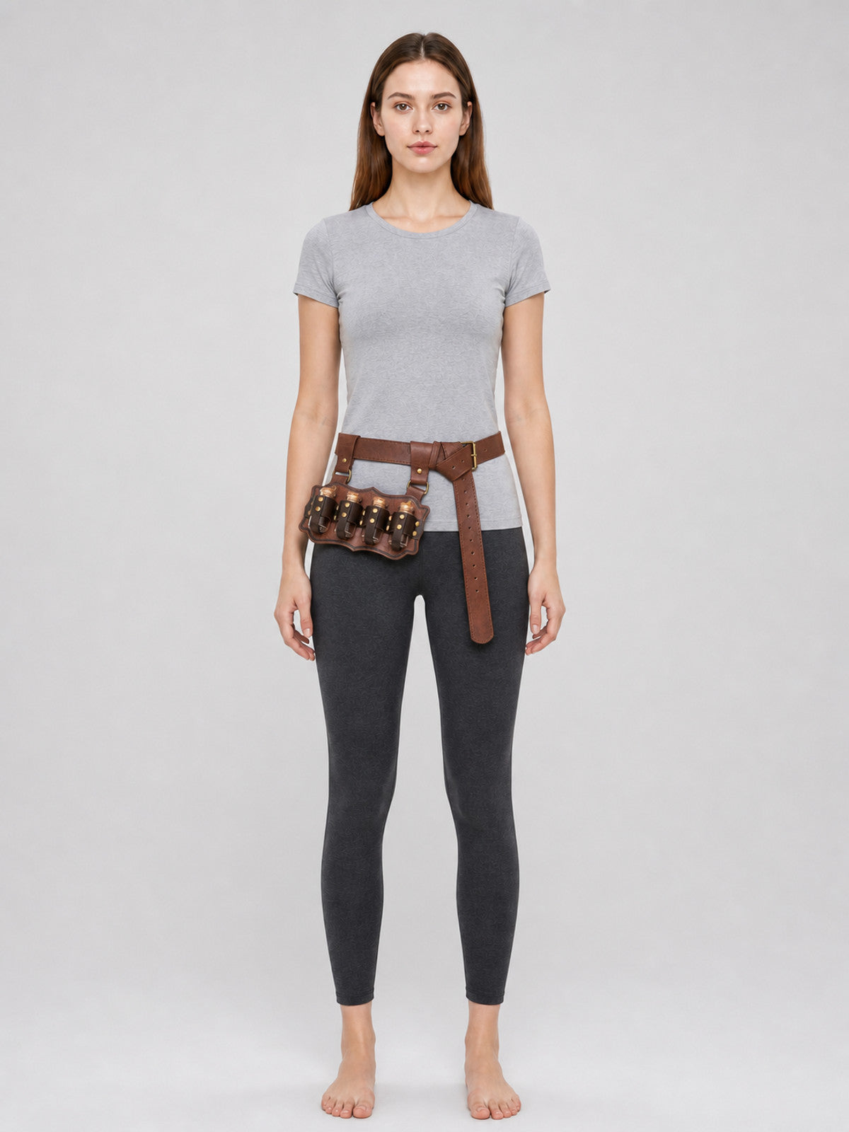 Tool Belt with Holder, Vintage Style front view