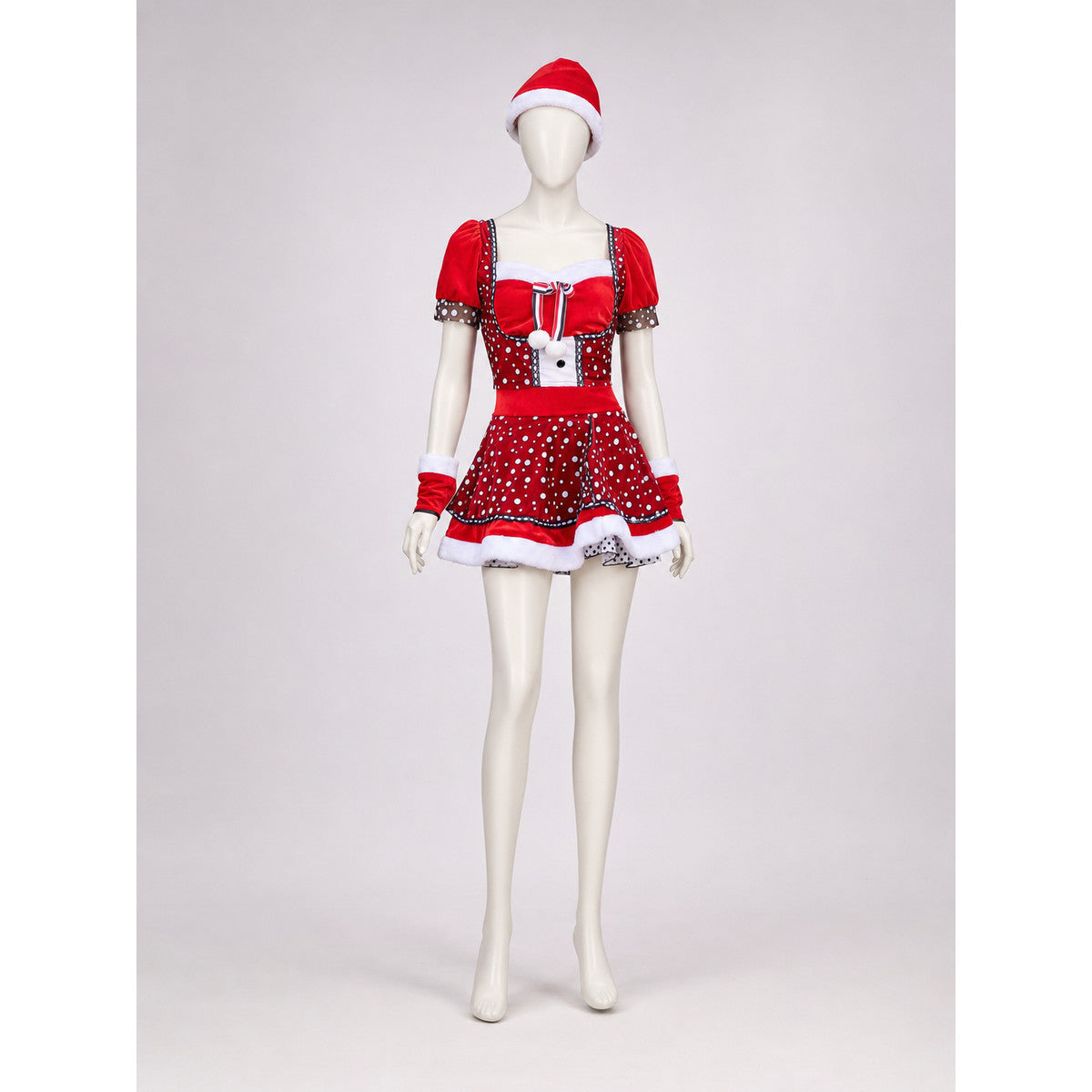 New Year's Character Costume: Red Dress with Accessories