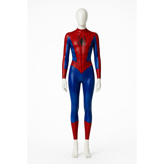 Red and Blue Spider-Man Costume with Web Design for Halloween main product view