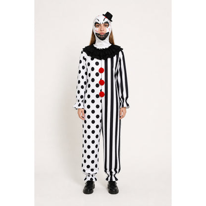 Clown Jumpsuit Costume with Headwear main product view
