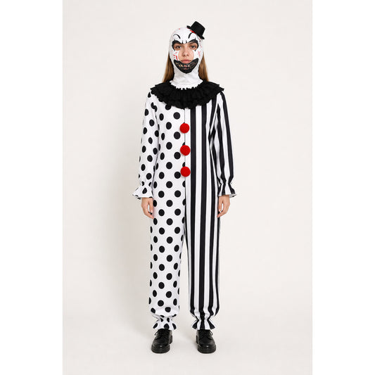 Clown Jumpsuit Costume with Headwear main product view