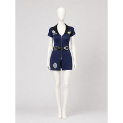 Dark Blue Short-Sleeve Police Costume