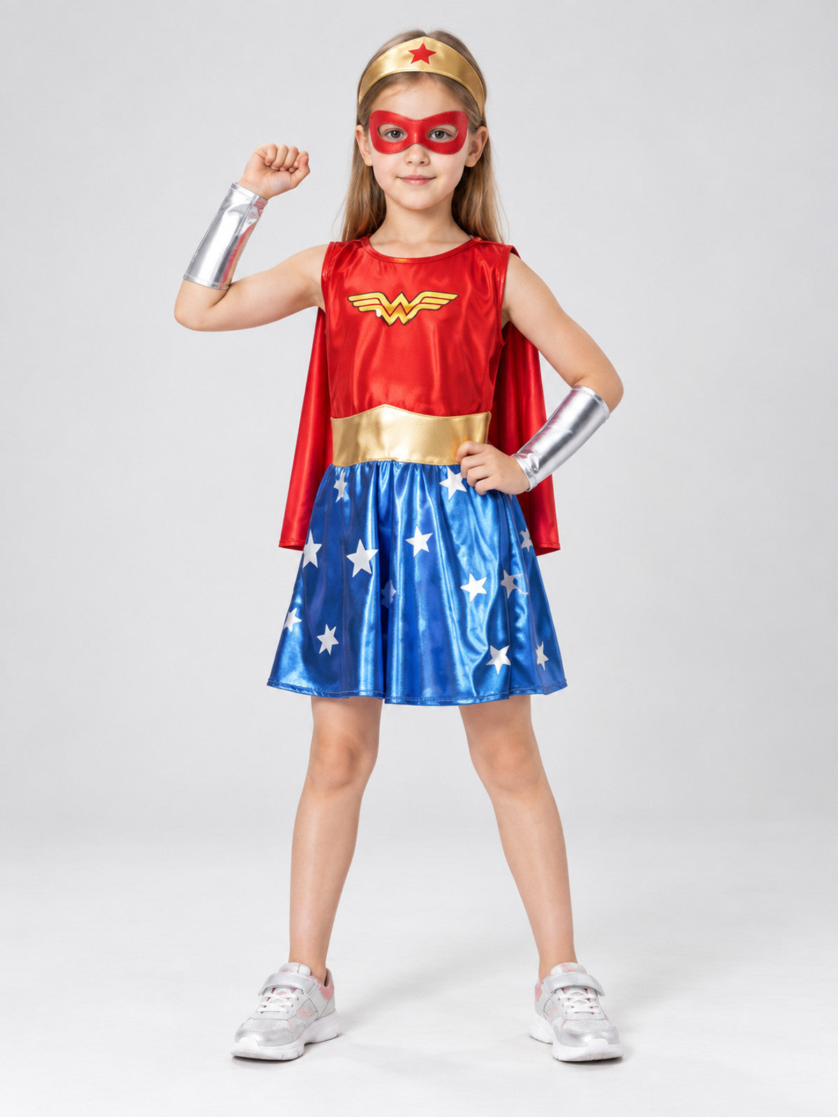 Kids' Carnival Costume with Cape and Headpiece