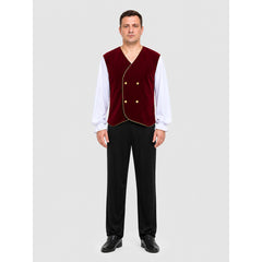 Russian Folk Stage Costume with Vest and Trousers