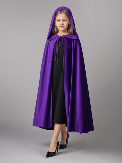 Purple Hooded Carnival Cape