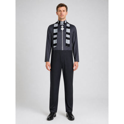 Gru from Minions Cosplay Jumpsuit Costume on-model view