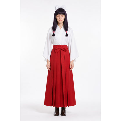 Utahime Cosplay Costume with Wig and Pleated Skirt main product view