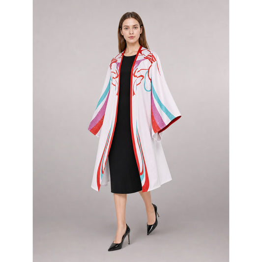 Multicolor Printed Carnival Cape for Cosplay