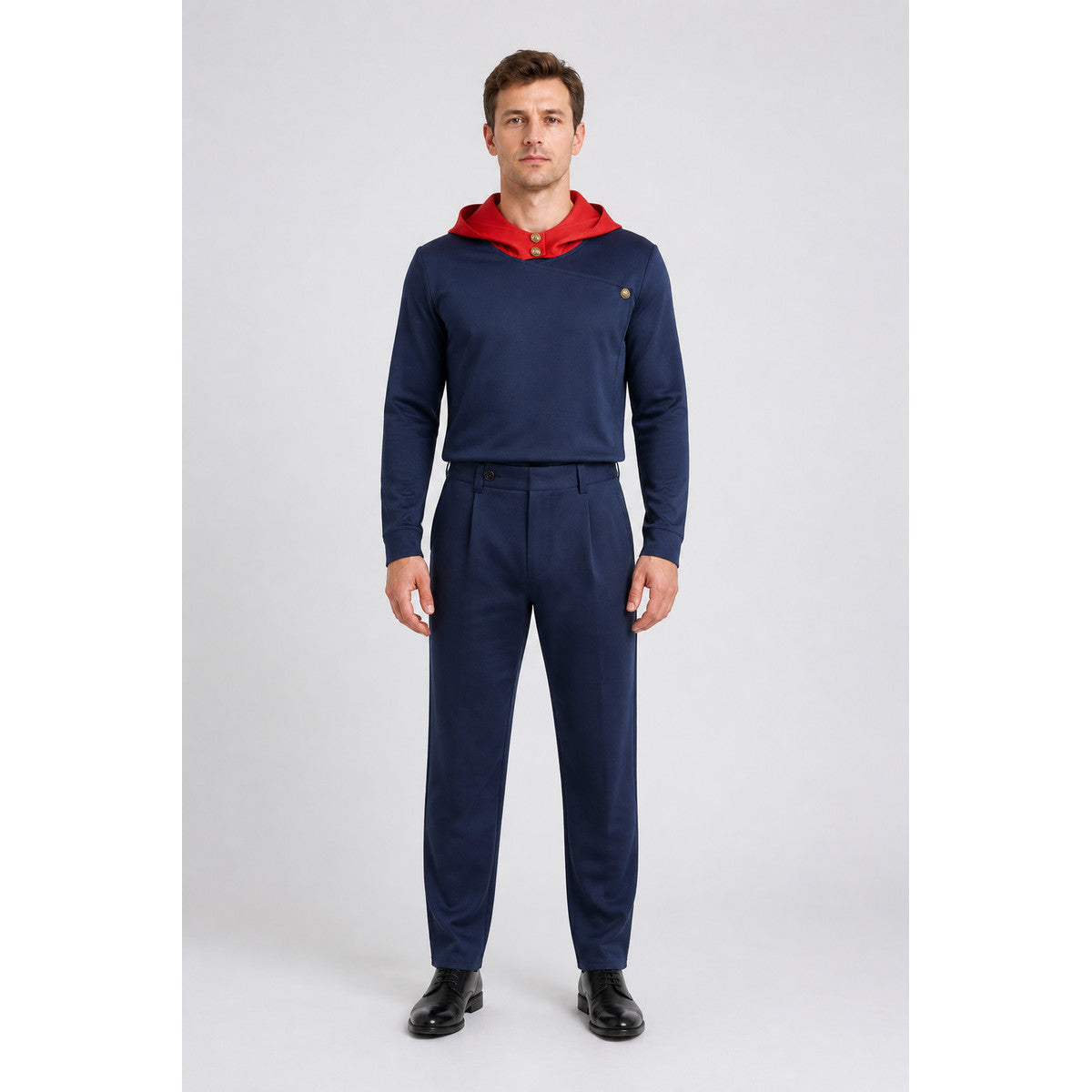 Yuji Itadori Cosplay Costume with Red Hood main product view