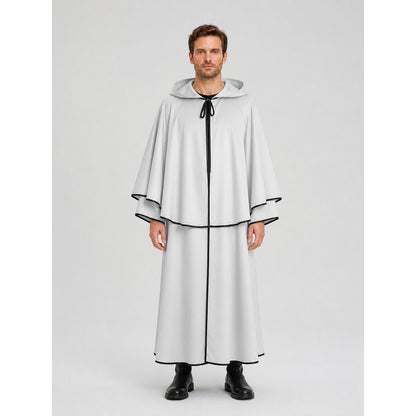 Death Reaper Hooded Cloak for Cosplay, White
