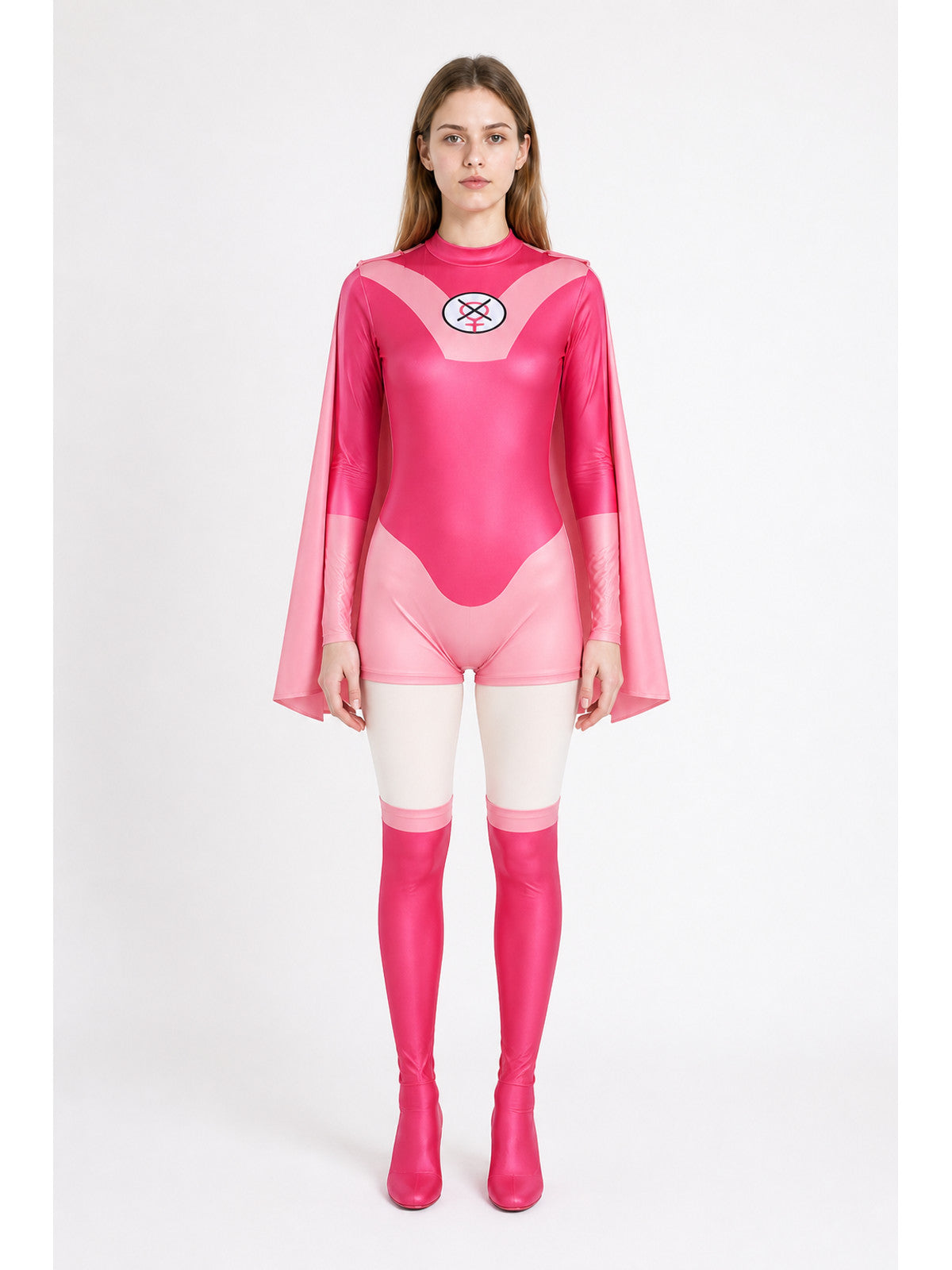 Atomic Eve Cosplay Costume with Jumpsuit and Cape main product view
