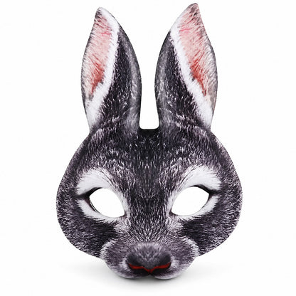 1 Pcs Halloween Mask Rabbit Mask Half Face Mask Eye Mask Adult Mask Party Cosplay Mask