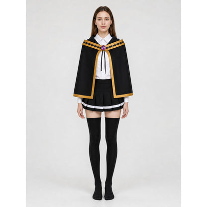 Lihanna Ovinzas Cosplay Costume, Cloak, Shirt, Skirt on-model view