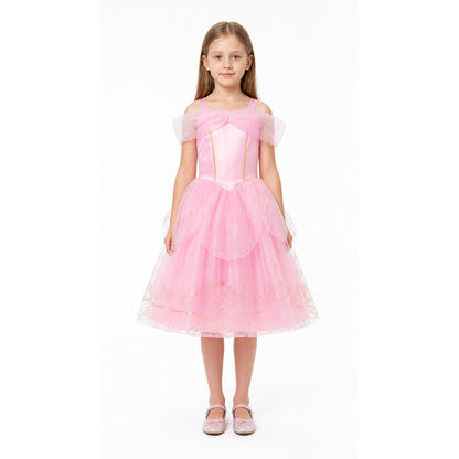 Pink Princess Dress with Full Skirt and Bow main product view