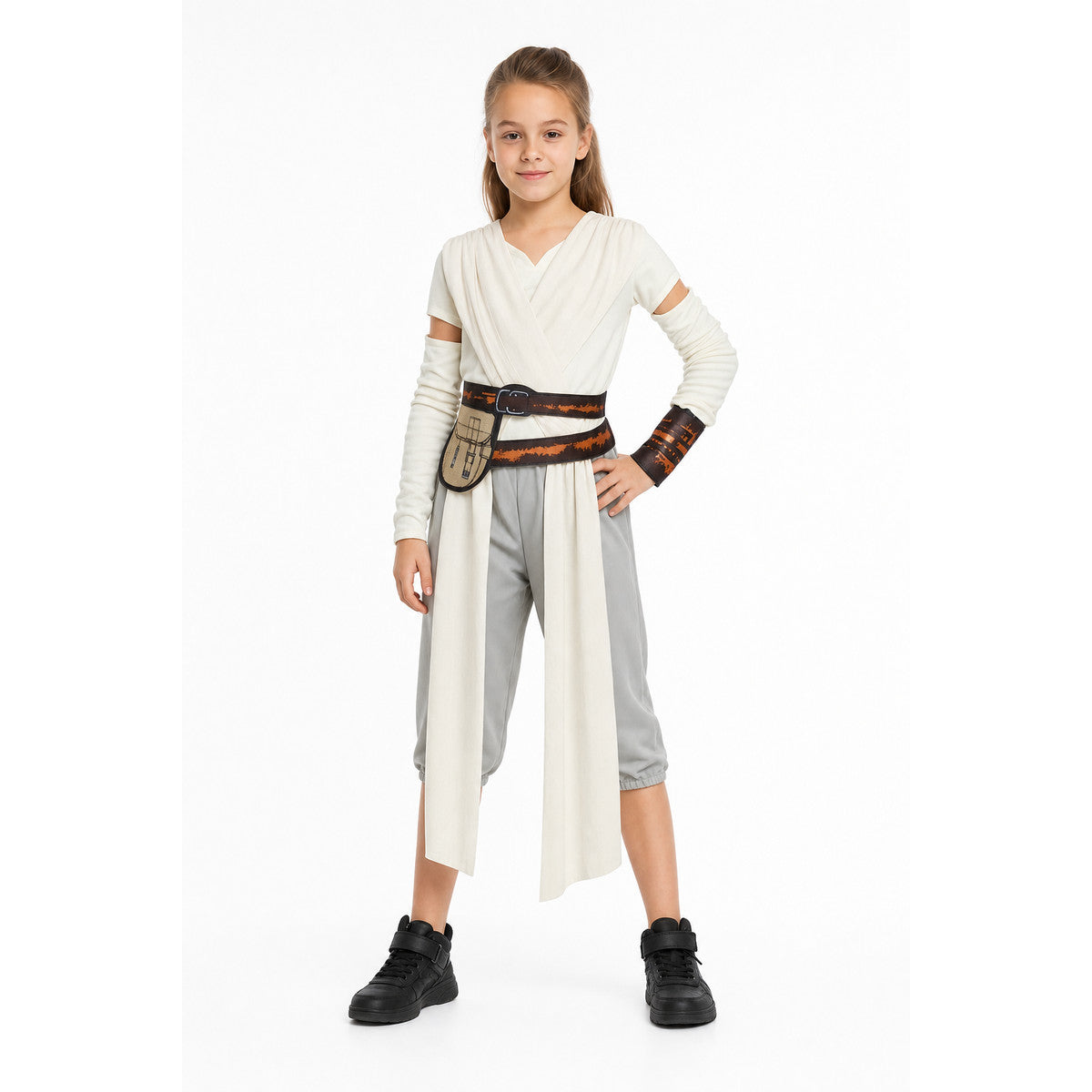 Girls' Rey Kids Costume from Star Wars on-model view