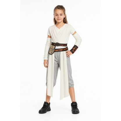 Girls' Rey Kids Costume from Star Wars on-model view