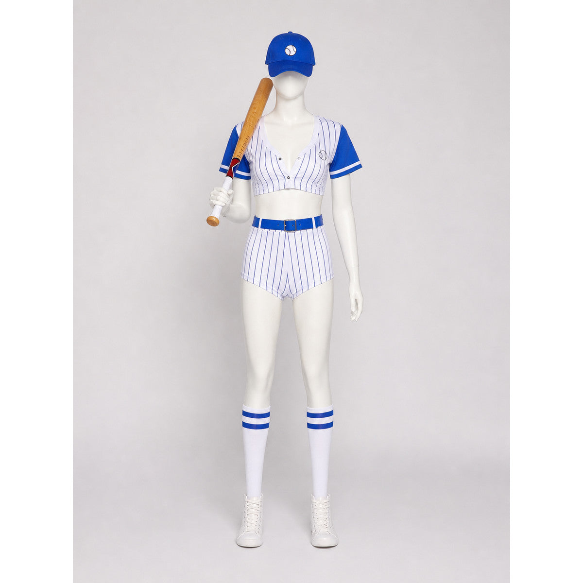 Blue Baseball-Style Uniform Costume