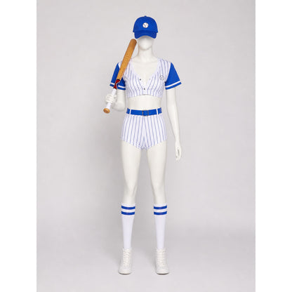 Blue Baseball-Style Uniform Costume