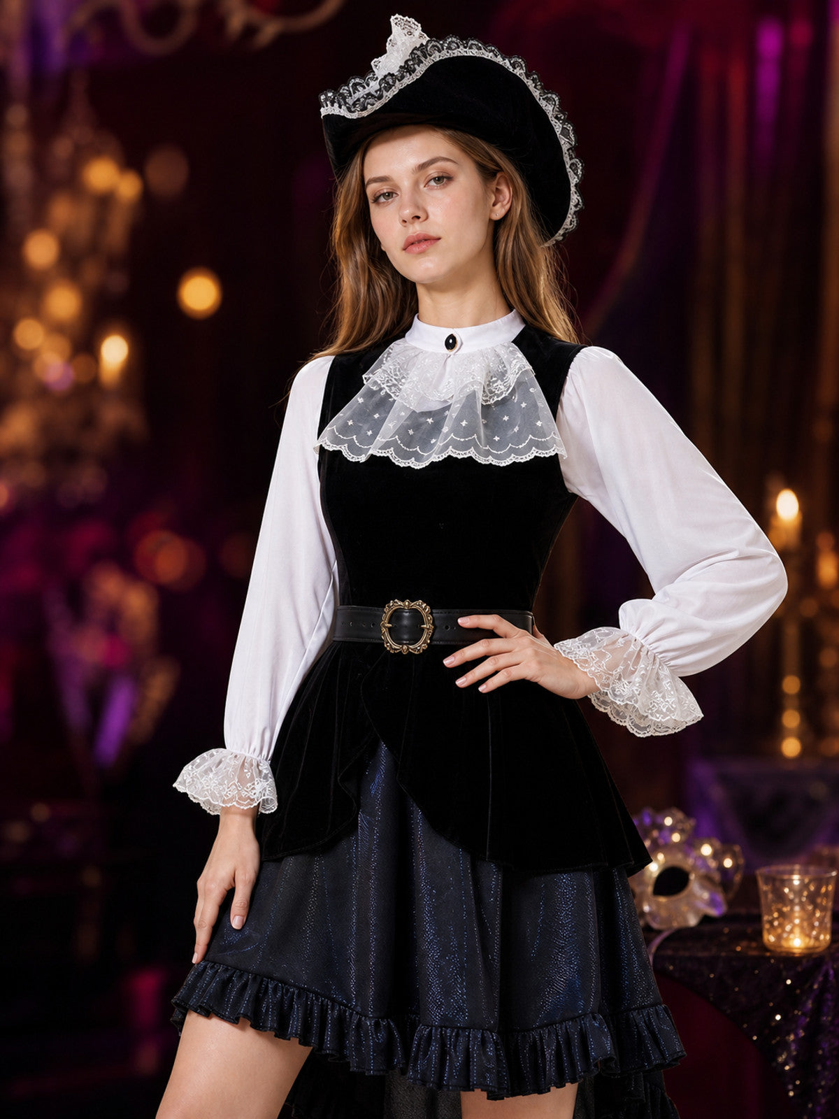 Victorian Pirate Carnival Costume for Cosplay